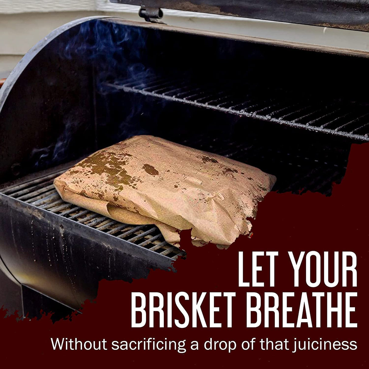 Brown Butcher Paper - 18" x 150' - Butcher Paper Roll for Wrapping & Smoking Meat - Unwaxed, Unbleached, Durable Food Grade Brown Paper Roll - Brown Bryco Goods