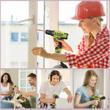 PULITUO 12V Green Cordless Drill Set Power Drill Kit with Battery and Charger,electric drill home improvement,3/8-Inch Keyless Chuck,Built-in PULITUO