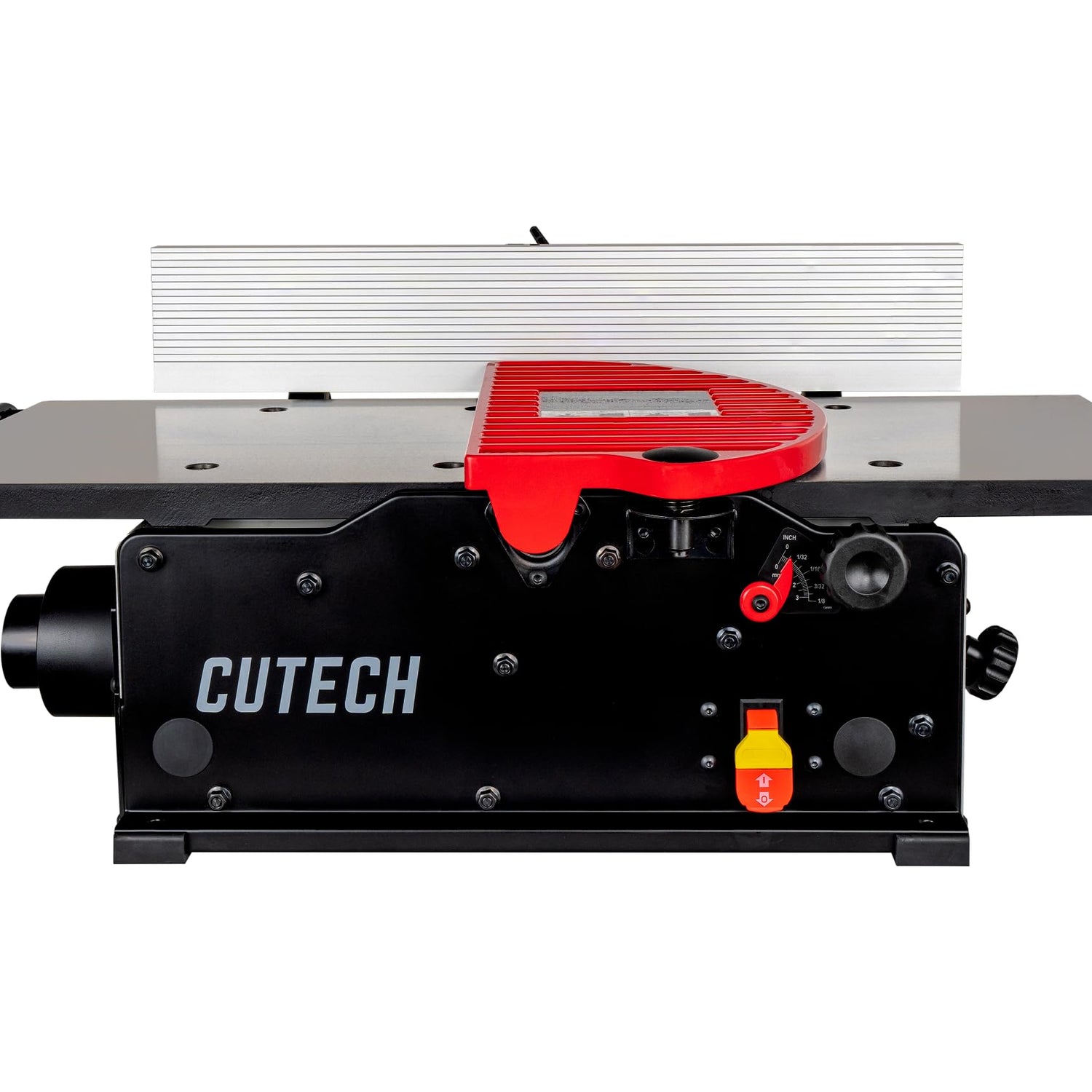 Cutech 401120HI 12-Inch Spiral Cutterhead Benchtop Jointer with Cast Iron Tables, 24 Tungsten Carbide Inserts, Extra Long 24" Fence, Additional Fence CUTECH