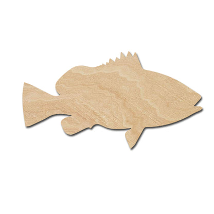 Fish Wood Cutouts for crafts, Laser Cut Wood Shapes 5mm thick Baltic Birch Wood, Multiple Sizes Available - WoodArtSupply