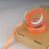 Lichamp 2 Pack Orange Painters Tape 1 inch, Orange Masking Tape 1 inch x 55 Yards x 2 Rolls (110 Total Yards) Lichamp