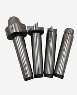 MT2 Live Center Wood Lathe Drive Spur Cup 4pcs Set with 2Pcs Extra Replacement Tips with Good Quality Wooden Box Almhs