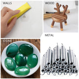 QYQRQF Hand Sander Kit, Assorted Micro Sander Sand Paper 150 240 320 400 600 Grits Hoop and Loop Sandpaper with 2pcs Detail Sanders for DIY Crafts QYQRQF