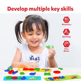 Skillmatics Preschool Learning Activity - Ready to Spell, Stage-Based Learning to Improve Vocabulary & Spelling, Educational Toy, Gifts for Boys & Skillmatics