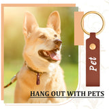 Wavyknot 100 Pcs Leather Key Fobs Kit Blanks DIY Laser Engraving Keychain for Leather Keychain Making Supplies (Dark Brown,3.7 x 0.7 Inches) Wavyknot