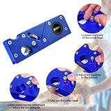 Chamfer Plane, Woodworking Handheld Chamfer Planer with Cutter Heads, Quick Edge Corner Flattening Tool with Auxiliary Locator, Metal Manual Block dcvbny