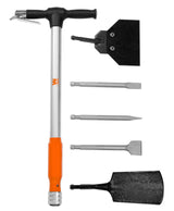 WEN 61635 5-in-1 Pneumatic Multi-Function Tool with Scraper, Shovel, and Chisel Attachments WEN