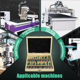 CSOOM 20PCS Router Bits , 1/4”Woodwork Tools，Professional Carbide Milling Cutter Set , Ideal for Woodworking Project CSOOM