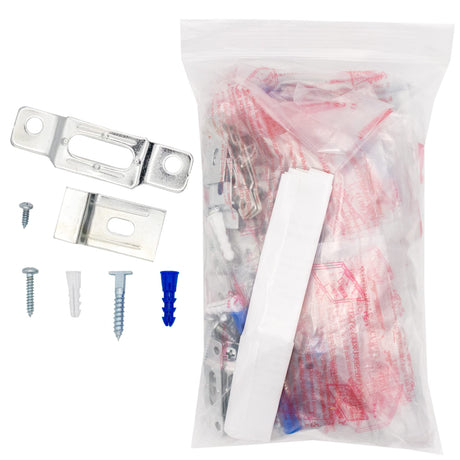 50 Complete Art Picture Frame SECURITY HANGING Kits for WOOD FRAMES with FREE Wrenches Security Hangers
