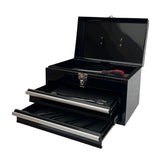 Workington Portable Metal Tool Chest with 2 Drawers, 14" 2-Drawer Tool Chest Cabinet with Ball Bearing Drawer Slides, Steel Tool Storage Box Workington