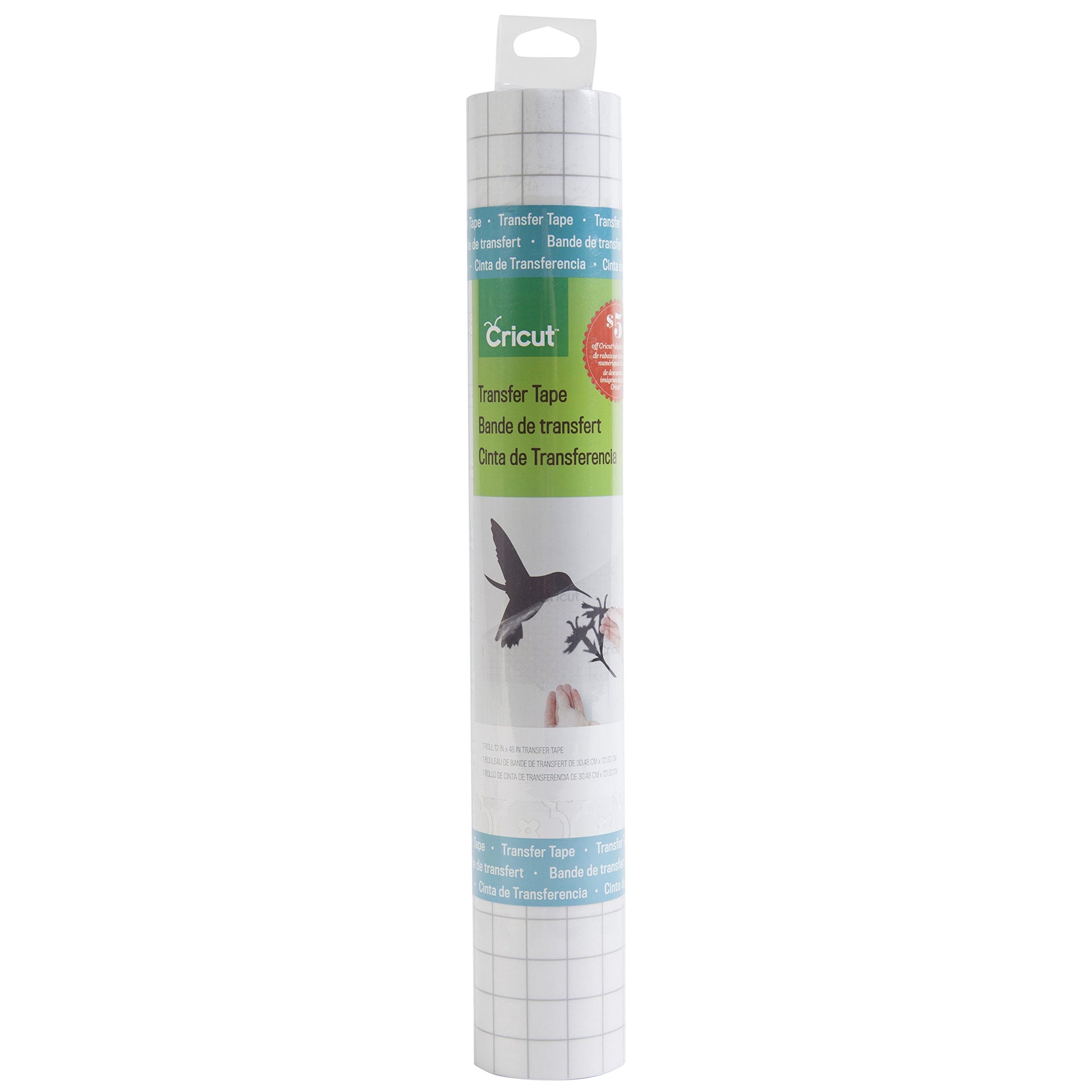 Cricut Transfer Tape - 1ft x 21ft - Easy Transfer Adhesive Sheet for Vinyl  Projects - Compatible with Most Vinyl Types - Clear