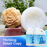 CHANGTIKEJI Silicone Mold Making Kit,64OZ Super Elastic Liquid Silicone for Mold Maker, Fast Cure Translucent Silicone Rubber for Casting Resins CHANGTIKEJI