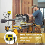 Automatic Vacuum Switch, Ortis Vacuum Switch for More Power Tools, Delay Vacuum On/Off to Prevent Circuit Overload and Tripping, Keep Your Workplace Ortis