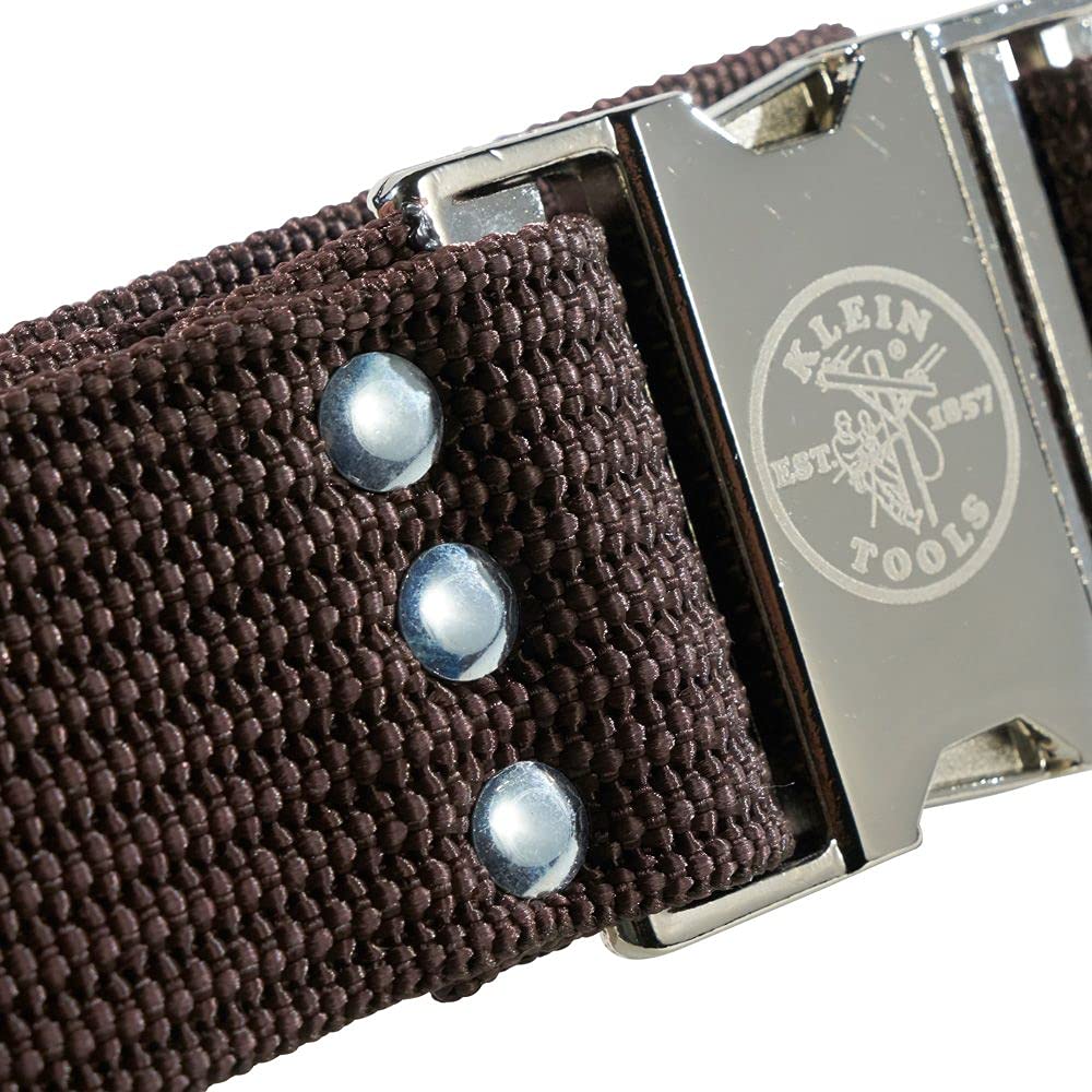 Klein Tools 5225 Tool Belt, Adjustable Electrician Belt is 2-Inch Wide, Adjusts for 48-Inch Waist Klein Tools
