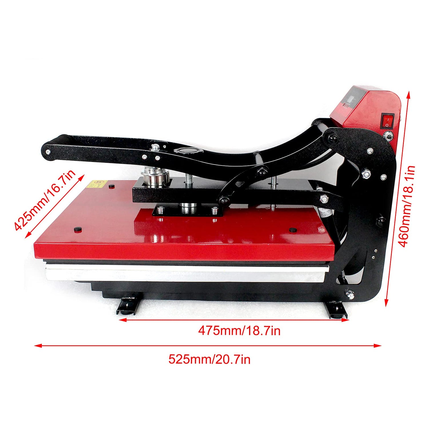 Heat Press Digital Heat Press,16“ X 20”Auto Open Heat Press Machine with Vertical Slide Out Function,Clamshell Sublimation Transfer Printer Fast KinHall