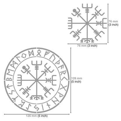 Aleks Melnyk #63 Viking Stencil, Rune Symbols, Celtic Metal Patterns, Bindrune, Scandinavian Runes, Vegvisir Compass, Template Craft Wood Burning, - WoodArtSupply