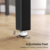 VASAGLE 47 Inches Dining Room Table for 4, Industrial Style with Heavy Duty Metal Frame, 47.2 x 29.5 x 29.5 Inches, Brown VASAGLE