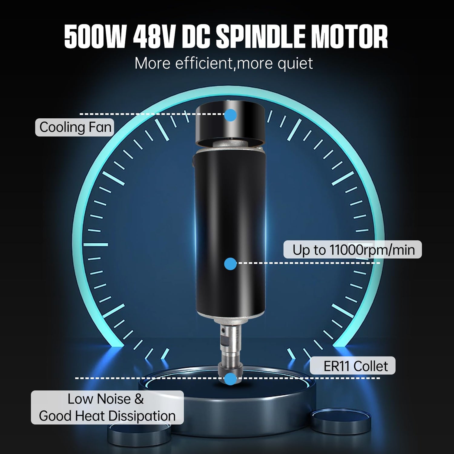 CNCTOPBAOS 4540 CNC Router Machine,500W Spindle 11000rpm,GRBL 3-Axis Milling Engraving Machine w/Offline Controller/E-Stop/Limit Switches Cutting CNCTOPBAOS