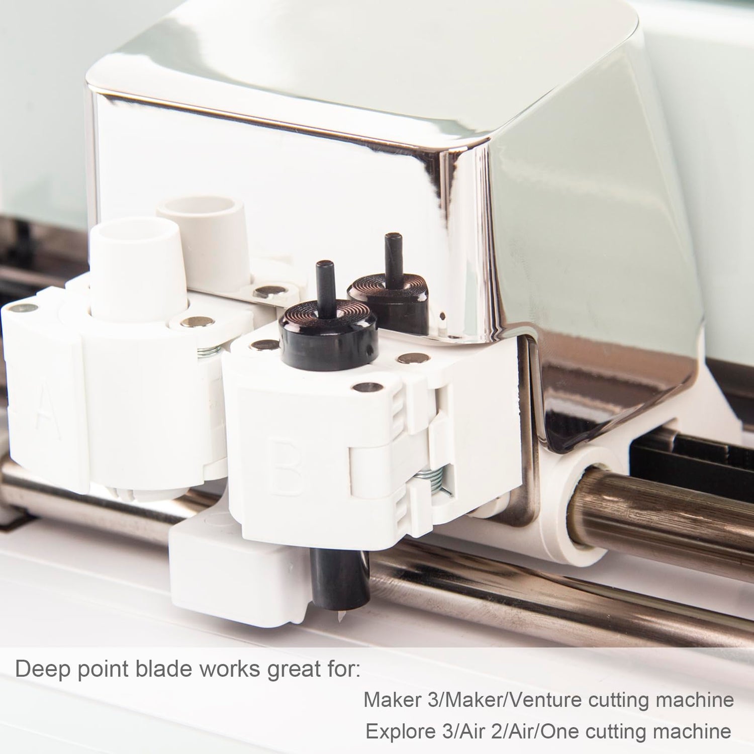 Deep Cut Blade for Maker 3/Maker/Venture/Explore 3/Air 2/Air/One, Deep Point Blade and Housing for Cutting Metallic/Genuine Leather, Craft/EVA Foam, OVAN