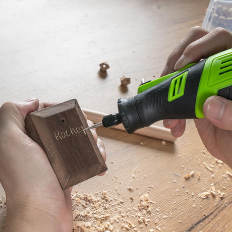 PHALANX 8V Cordless Rotary Tool Kit, 2.0 Ah Battery Rechargeable Rotary Tool with 73pcs Accessories, 5-Speed LED Light, Idea for Sanding, Carving, PHALANX