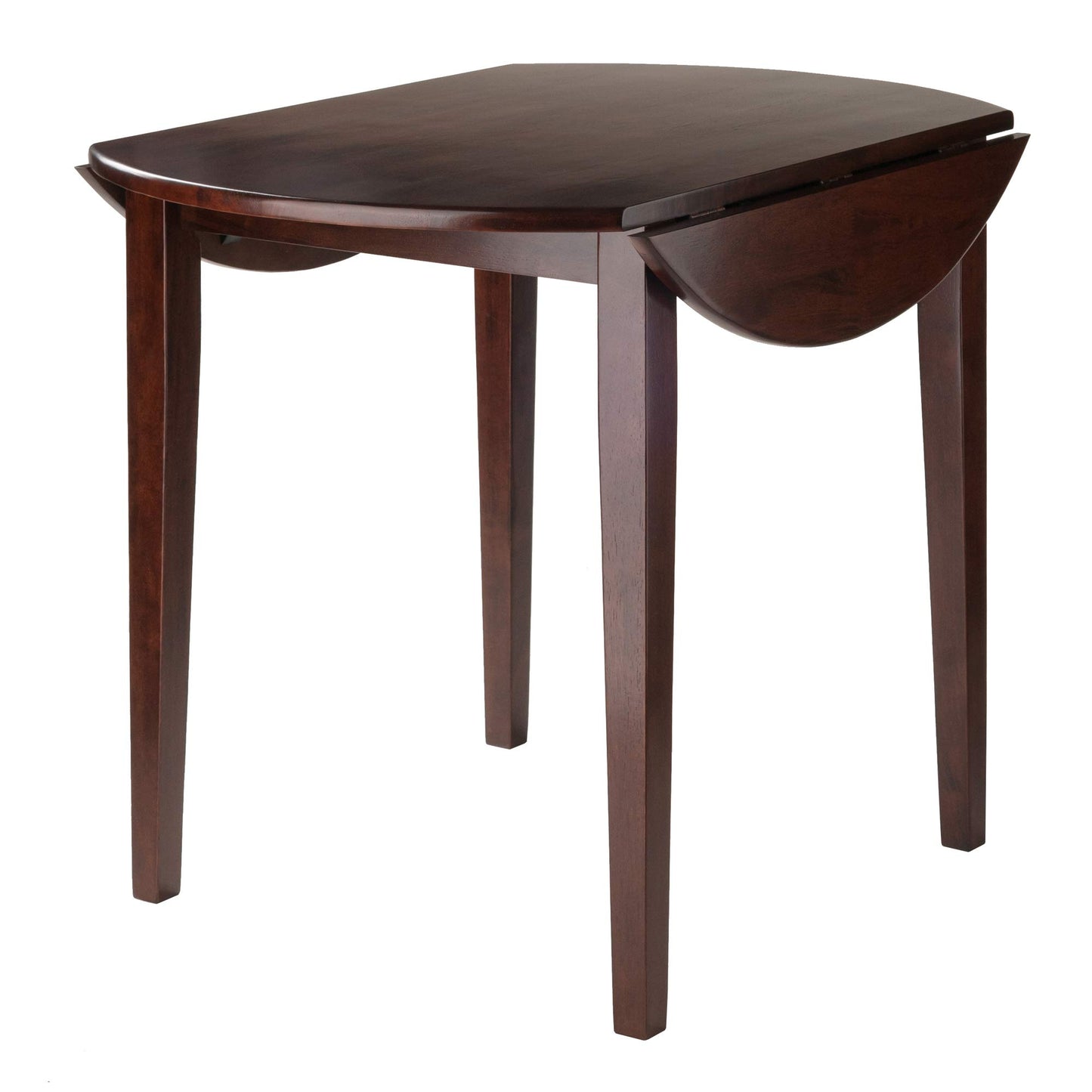 Winsome Wood Clayton Dining Walnut, 35.98x35.98x29.13 - WoodArtSupply