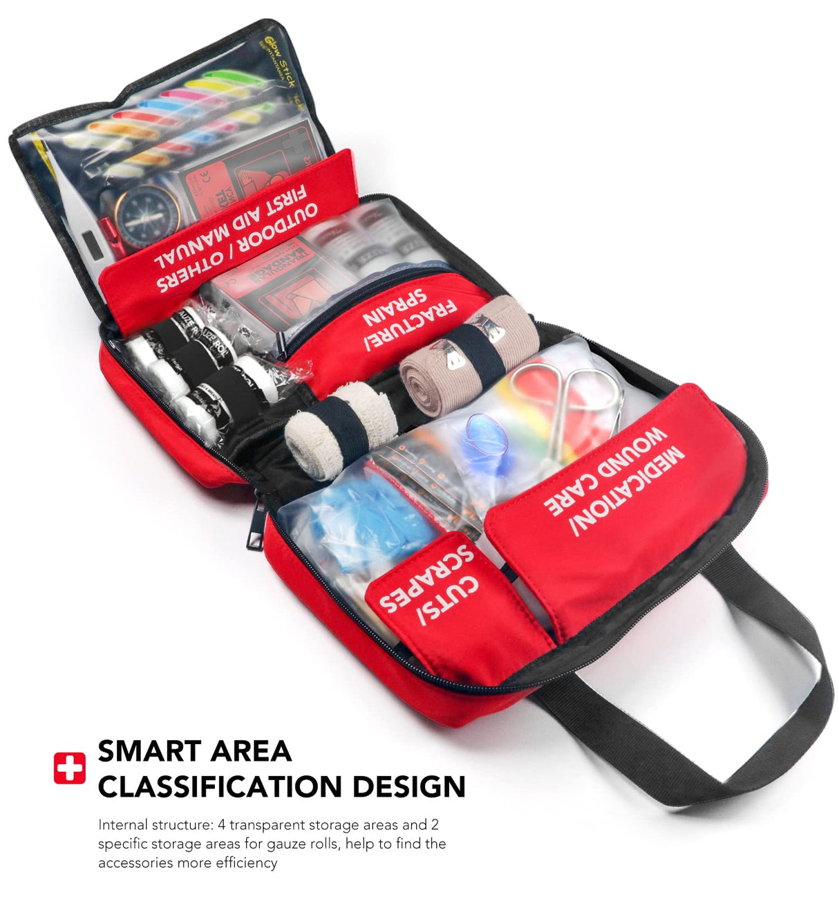 330 Piece First Aid Kit, Premium Waterproof Compact Trauma Medical Kits for Any Emergencies, Ideal for Home, Office, Car, Travel, Outdoor, Camping, THRIAID