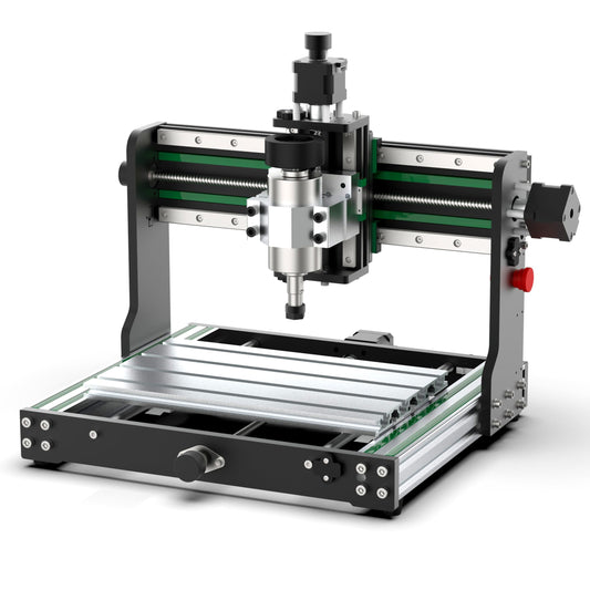 All-Metal CNC Router Machine 3020-Evo, AnoleX X&Z-axis Dual Steel Guide Rails CNC Router Kit with 300W Spindle, Limit Switches & Emergency-Stop for - WoodArtSupply