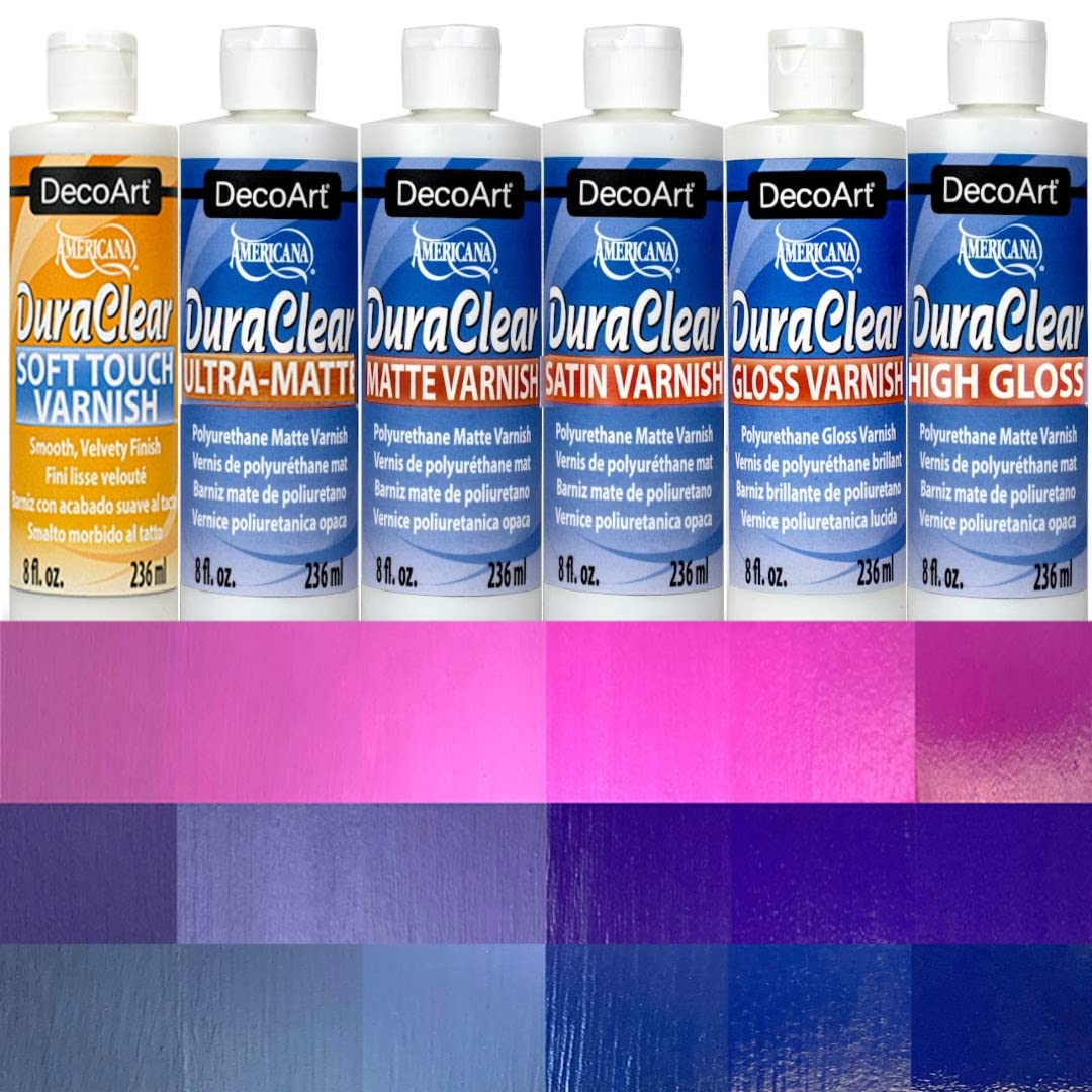 DecoArt Satin Varnish, 5.08 x 5.08 x 16.510000000000002 cm, Clear, 8 Ounces - WoodArtSupply