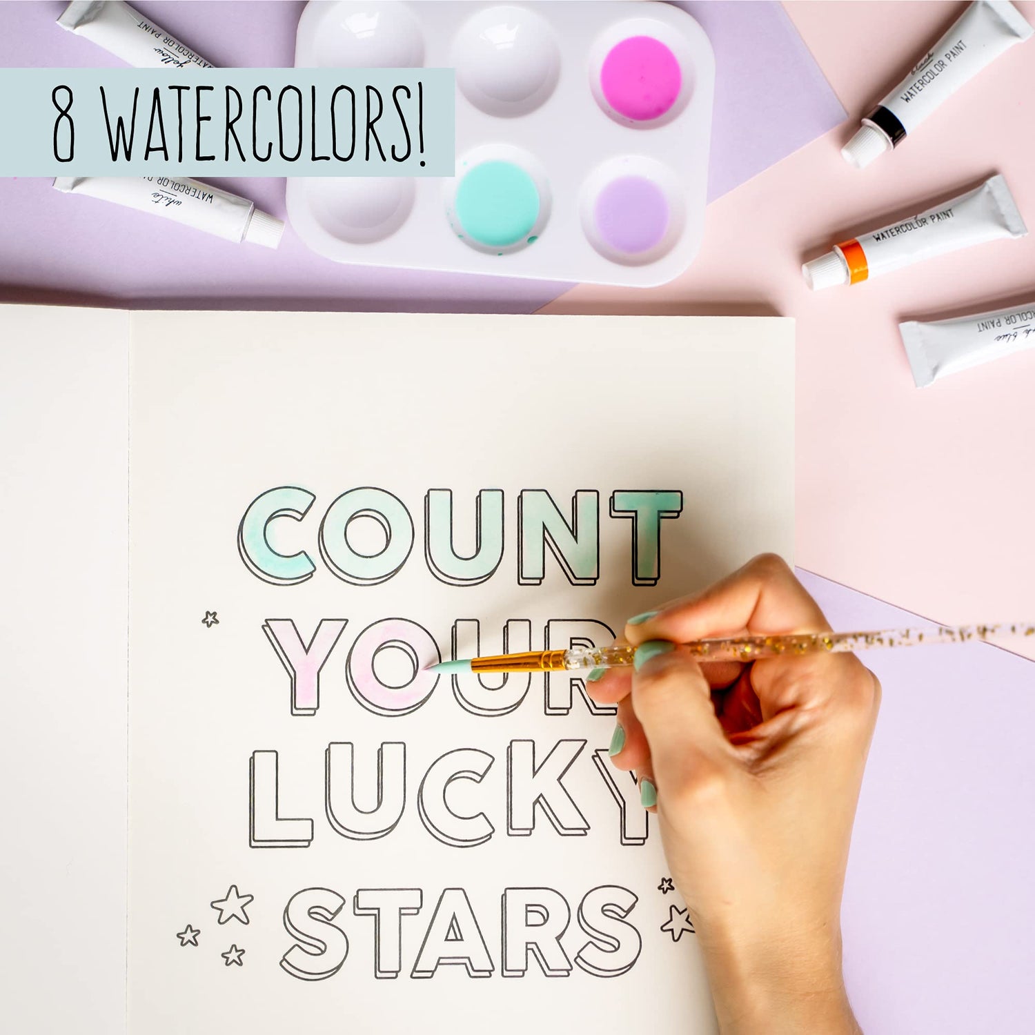 STMT D.I.Y. Artist Stationery Set, Art Journal Kit, Watercolor Kit, DIY Journaling Set for Girls Ages - 8+ STMT