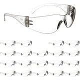 3M Safety Glasses, Virtua, 20 Pair, ANSI Z87, Anti-Fog Scratch Resistant Clear Lens, Clear Frame, Wraparound Coverage 3M