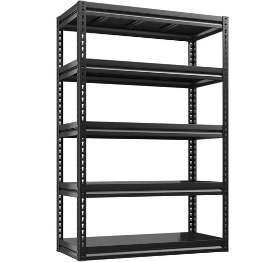 REIBII 72" Garage Shelving Heavy Duty, Garage Storage Shelves Heavy Duty Shelving, Adjustable 5-Tier Metal Shelves for Storage, Garage Shelves, - WoodArtSupply