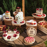 Yangbaga (5) Pack 8 inches Large Wood Slices for Centerpieces-Unfinished Natural Round Wooden Discs Decorative Tray Wood Slices for DIY Yangbaga