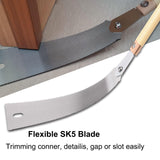 WEIMELTOY 10” SK5 Blade Hand Saw, Double Edge 3 Side Grinding Teeth Japanese Pull Saw, Impulse Hardening Steel Teeth,Sharp and Light Woodworking WEIMELTOY