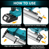 Cordless Brad Nailer for Makita 18V Lithium-Ion Battery, Powered Electric Nail Gun for Wood 18GA, Brushless Motor, 2 Mode, 18 Gauge 5/8 to 1-1/4 MtiolHig