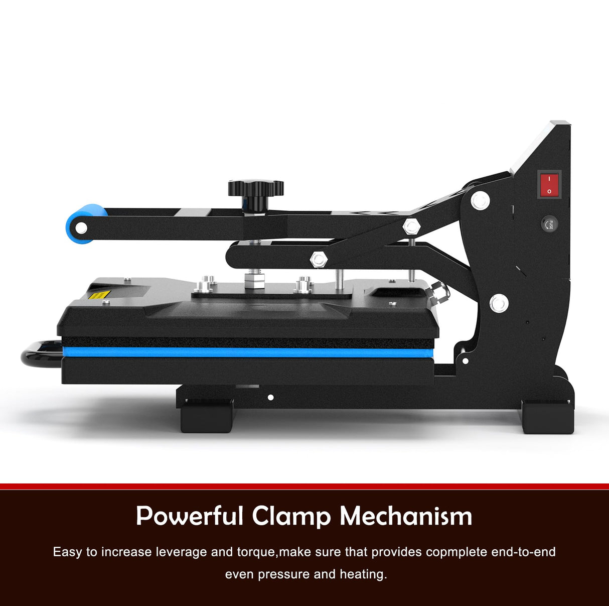 Delclynee Heat Press Machine 15x15 inch for T Shirts (HPM-1515-2) Delclynee