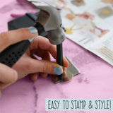 STMT D.I.Y. Hand Stamped , DIY Personalized Stamp Jewelry, Great Teenage Birthday Gift, Unique Handmade Jewelry & Name Plates, Bead Kits for Kids, STMT