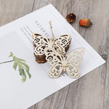Natural Wood Slices Unfinished Wood 10pcs Laser Cut Wood Butterfly Embellishment Wooden Shape Craft Wedding Decor Misright