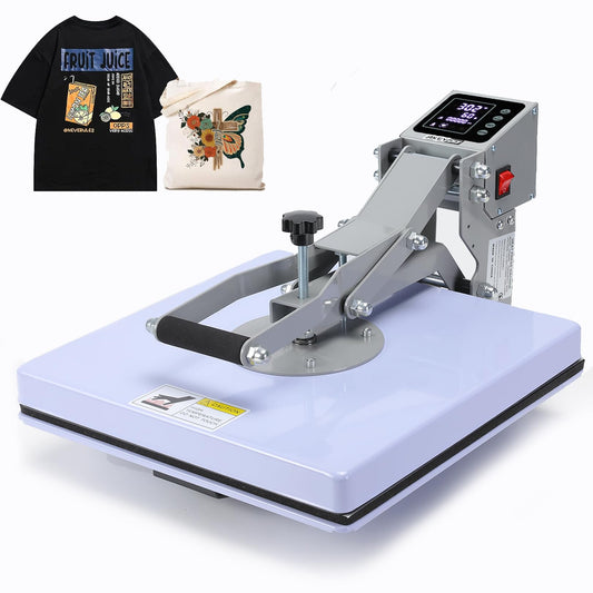 Heat Press Machine for T Shirts 15x15, Fast Heating, High Pressure Digital Industrial Shirt Press Machine Professional Heat Press for Sublimation, - WoodArtSupply