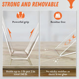 Extra Large Double Sided Tape Heavy Duty Removable 1.18 Inch x 160 Inch, Clear & Tough Nano Tape, Multipurpose Mounting Tape Picture Hanging Strips Wotec