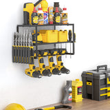 Spacecare Power Tool Organizer- Cordless Power Drill Tool Holder- Heavy Duty Tool Shelf & 1 Pack 3 Layers Tool Rack - Floating Tool Shelf Wall SPACECARE