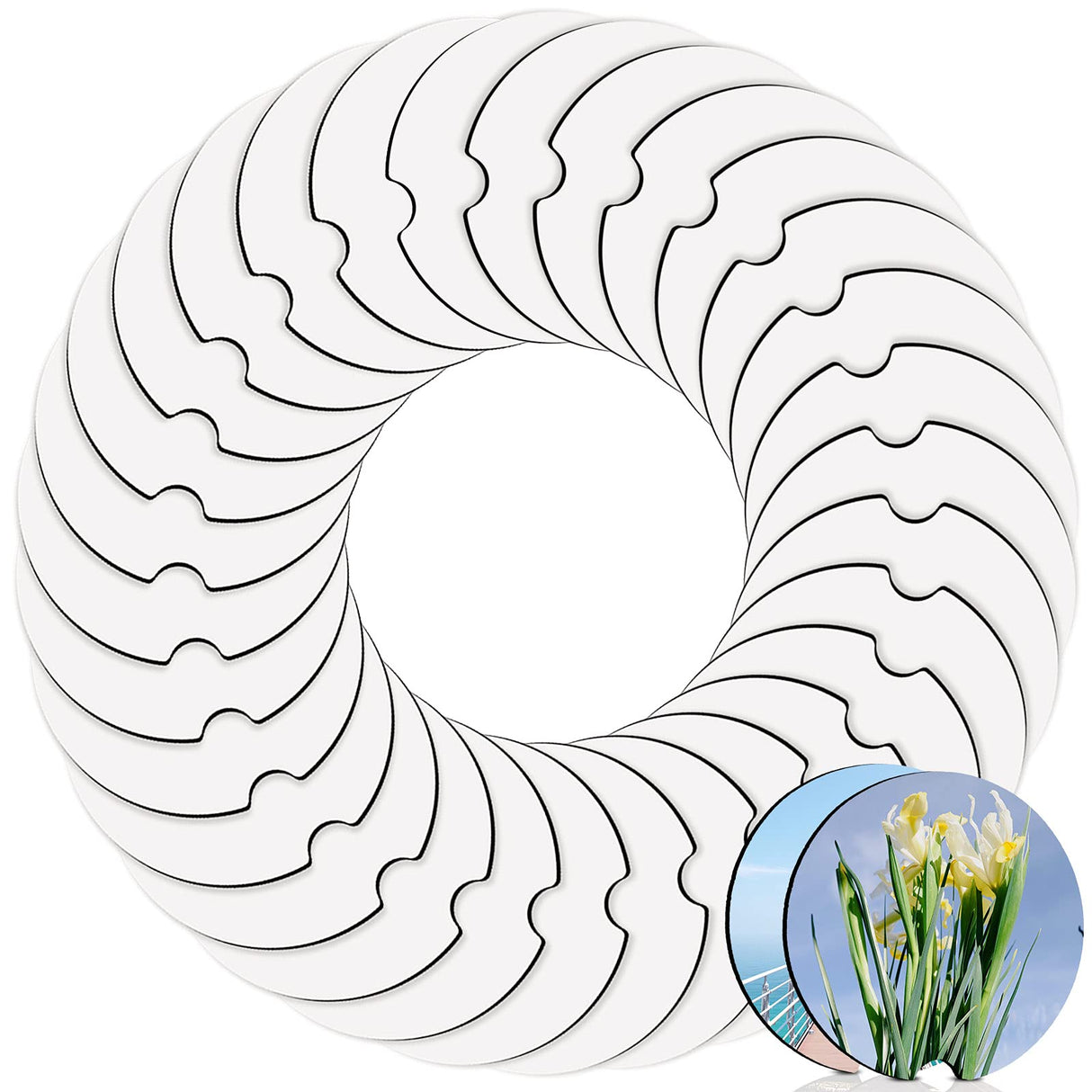 Sublimation Coasters Blanks Round Sublimation Blank Car Cup Coaster Absorbent MDF Car Coasters with A Finger Notch Heat Transfer Cup Coasters for Patelai