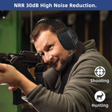 PROHEAR 056 Electronic Shooting Ear Protection Muffs, NRR 30dB Noise Reduction for Gun Range, Sound Amplification Earmuffs for Hunting PROHEAR