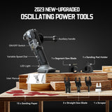 Cordless Oscillating Tool for Dewalt 20V Battery, Brushless-Motor Tool with Auxiliary Handle, 6 Variable Speed Oscillating Multi-Tool for Scraping, Cerycose