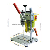 Electric Mini Drill Press, Precision Benchtop Drill Press, Two-way Hand Drill Press, 7 Speed Drilling Machine w/ B10 Chuck for 0.6-6mm Bits, Mefape Mefape