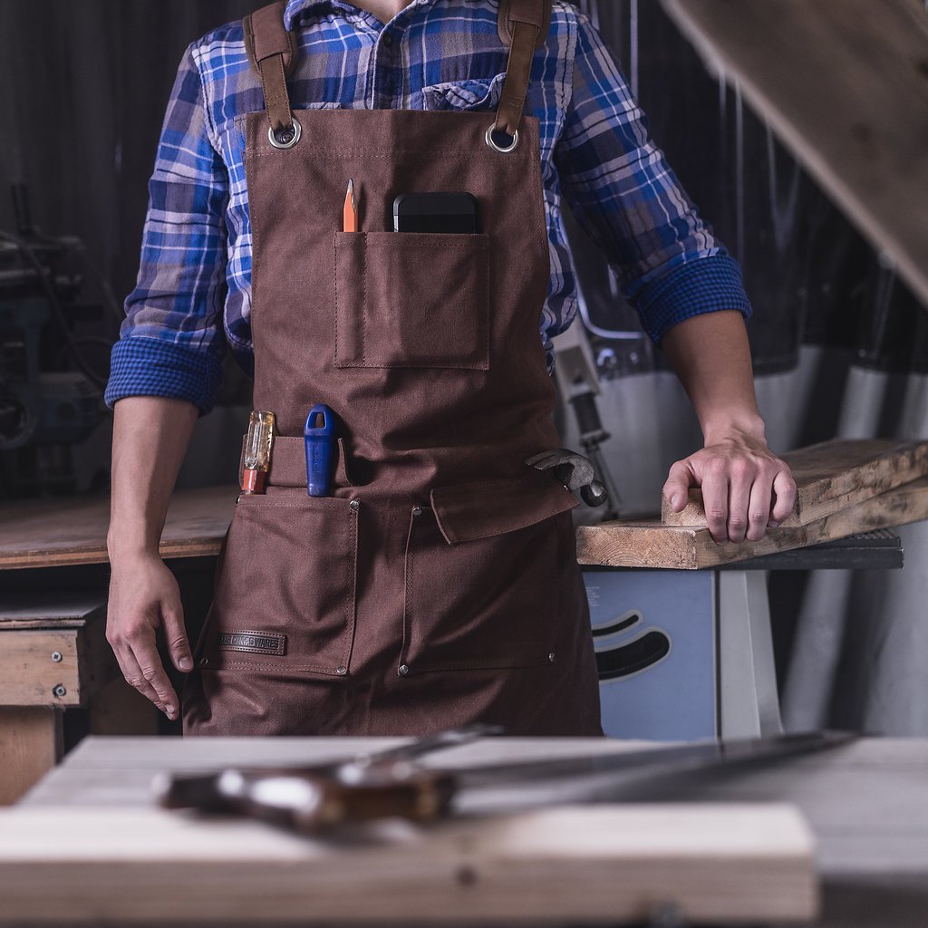 16 Oz Waxed Canvas Apron Texas Canvas Wares Heavy Duty Waxed