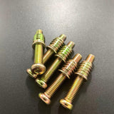 UtySty 10 Set Hex Threaded Inserts Nut M10 External with M8 Internal Threaded Screw Kit Countersunk Socket Bolt Fastener Connector for Wood Furniture UtySty