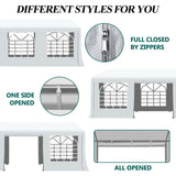 GARTOO 13' x 20' Canopy Party Tent & Carport - Heavy Duty Outdoor Wedding Gazebo with 4 Sand Bags, Event Shelter Canopy for Outdoor Event, Wedding, GARTOO