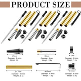 Colarr 10 Pcs Pen Kits for Wood Turning 7mm Slimline Pen Twist Pen Kit with Refill Lathe Turning Supplies for Making Pen Office Classroom Supplies Colarr