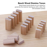50PCS Domino Tenon Wood Domino Tenon Beech Cabinet Making And Frame Engineering, Domino Tenon For Beech Wood For Furniture Sewing, 6X20X40mm FTVOGUE