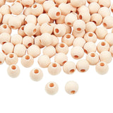 PH PandaHall 500pcs Natural Wood Beads 12mm Large Hole Wood Beads Unfinished Wooden Spacer Beads for Christmas Macrame Garland Farmhouse Decor PH PandaHall